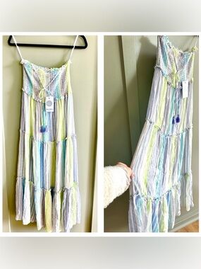 NWT BLUE ISLAND Striped Maxi Dress